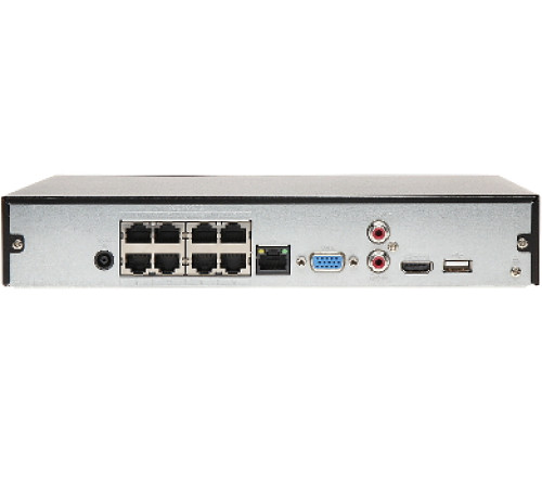 Видеорегистратор IP Dahua DHI-NVR2208-8P-4KS2, 8-ми канальный, 2HDD, 8PoE, 1080P