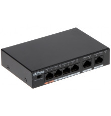 Коммутатор Dahua DH-PFS3006-4ET-60, 4-портовый, 4РоЕ, неуправляемый