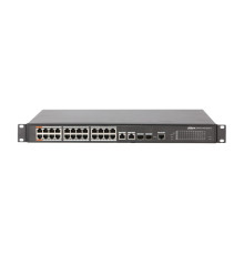 Коммутатор Dahua DH-PFS4226-24ET-240, 24 портовый, 24РоЕ, управляемый, уровня L2
