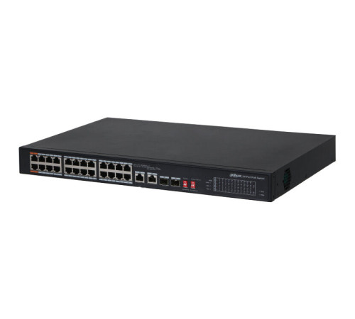 Коммутатор Dahua DH-PFS3218-16ET-135, 16-портовый, 16РоЕ, неуправляемый