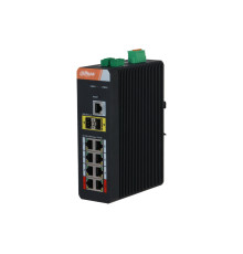 Коммутатор Dahua DH-PFS4210-8GT-DP, 8-портовый, промышленный, гигабитный, PoE, управляемый