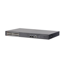 Коммутатор Dahua DH-PFS4218-16GT-240, 18-портовый, гигабитный, 16PoE, управляемый, 2-го уровня