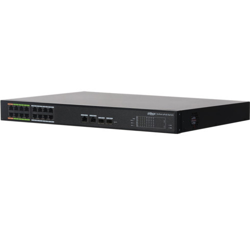 Коммутатор Dahua DH-LR2218-16ET-240, 16-портовый, ePoE, управляемый, уровня L2