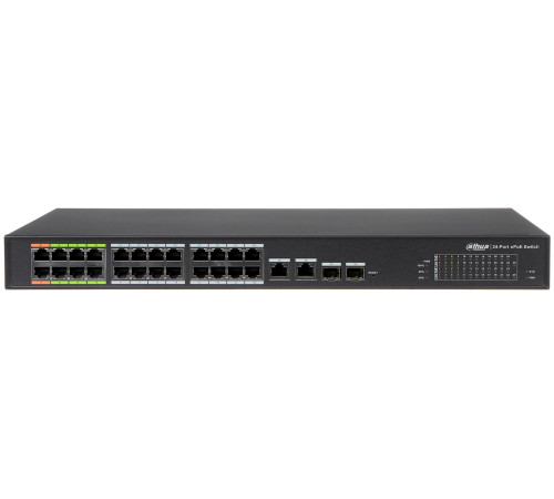 Коммутатор Dahua DH-LR2226-24ET-360, 24-портовый, ePoE, управляемый, уровня L2