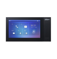 Монитор видеодомофона IP Dahua DH-VTH2421FB-P, 7 дюймовый, черный, разрешение 1024x600
