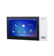 Монитор видеодомофона IP Dahua DH-VTH2421FW, 7 дюймовый, белый, разрешение 1024x600