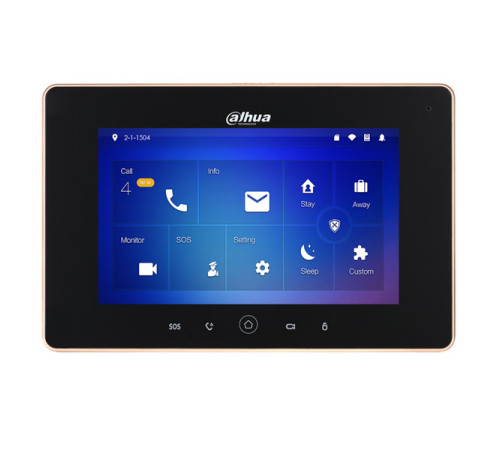 Монитор видеодомофона IP Dahua DH-VTH5221D, 7 дюймовый, разрешение 1024x600