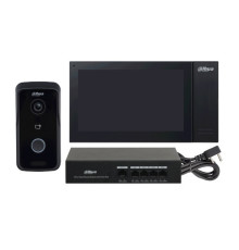 Комплект Dahua DHI-KTP02, DH-VTO2111D-P-S2+DH-DH-VTH2421FB-P