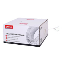 Сетевой кабель Dahua DH-PFM923I-6UN-C, UTP, кат.5e, OFC+LSZH PVC+термостойкий, малодымный, 305м