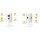 Миниатюрная IP-камера IMOU IPC-K22P-imou, 2Мп, f=2.8мм, Wi-Fi
