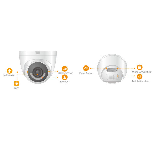 Купольная IP-камера IMOU IPC-T26EP-0600B-imou, 2Мп, f=6мм, Wi-Fi