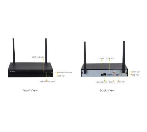 Видеорегистратор IP IMOU NVR1108HS-W-S2-CE-Imou, 8-х канальный, 1HDD, 1080Р, W-FI