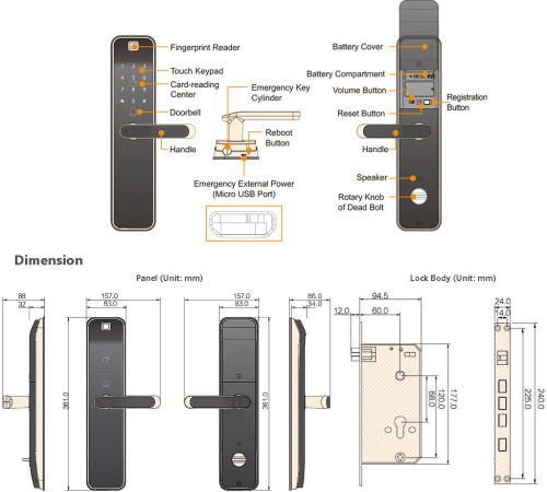 Замок IMOU ASL-K2-K(W)-imou