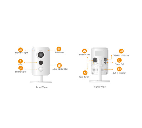 Миниатюрная IP-камера IMOU IPC-K22AP-imou, 2Мп, f=2.8мм