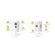 Миниатюрная IP-камера IMOU IPC-K22AP-imou, 2Мп, f=2.8мм