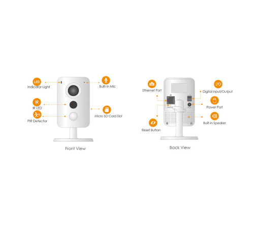Миниатюрная IP-камера IMOU IPC-K42AP-imou, 4Мп, f=2.8мм