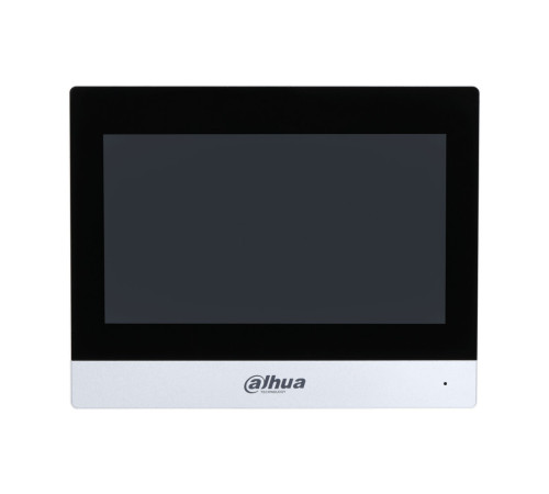 Монитор видеодомофона IP Dahua DHI-VTH8A41KMS-CW, 7 дюймовый, WiFi, с камероой, серебрянный, разрешение 1024x600