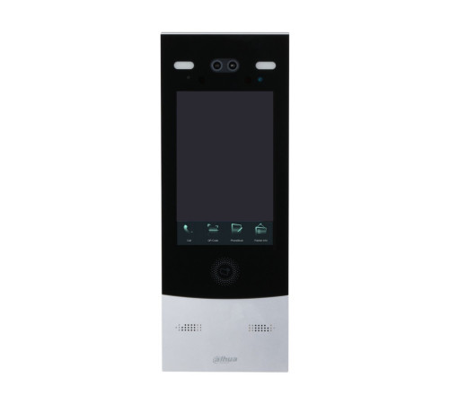 Вызывная панель Dahua DHI-VTO7521G-S2, 2мп, CMOS сенсор, емкостный сенсорный IPS экран с диагональю 8 дюймо