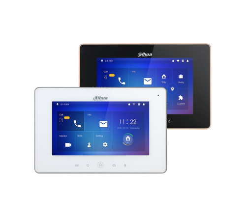 Монитор видеодомофона IP Dahua DHI-VTH5221D-S2, 7 дюймовый, разрешение 1024x600