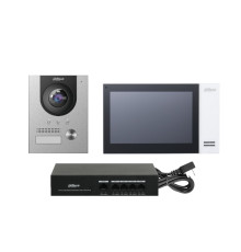 Комплект Dahua DHI-KTP01L(F), DHI-VTO2201F-P+DHI-VTH2421FW-P+DH-PFS3005-4ET-36E
