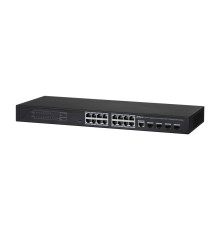 Коммутатор Dahua DH-PFS4420-16GT-240, 16-портовый, гигабитный, 16PoE, управляемый, 2-го уровня