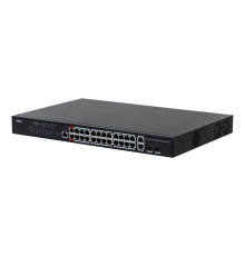 Коммутатор Dahua DH-PFS4226-24GT-230, 24-портовый, гигабитный, 24PoE, управляемый, 2-го уровня