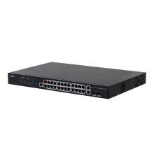 Коммутатор Dahua DH-PFS4226-24GT-370, 24-портовый, гигабитный, 24PoE, управляемый, 2-го уровня
