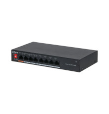 Коммутатор Dahua DH-PFS3008-8ET-60, 8-портовый, PoE, неуправляемый