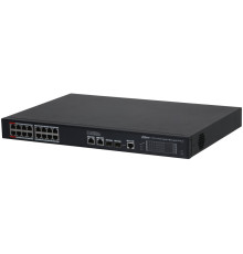 Коммутатор Dahua DH-S4220-16GT-240, 16-портовый, гигабитный, управляемый, 2-го уровня