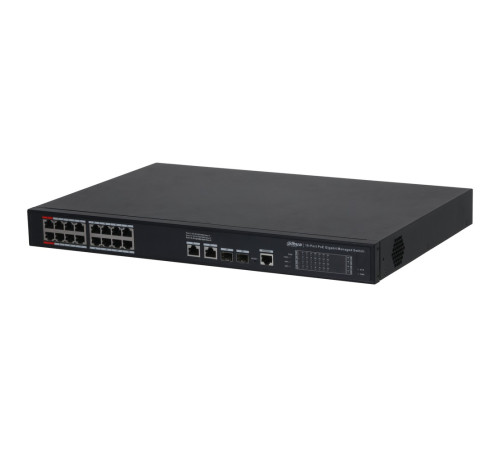 Коммутатор Dahua DH-S4220-16GT-240, 16-портовый, гигабитный, управляемый, 2-го уровня