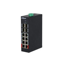 Коммутатор Dahua DH-HS4412-8ET-120, РоЕ, 12-портовый, управляемый