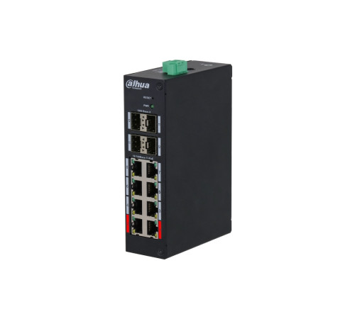 Коммутатор Dahua DH-HS4412-8ET-120, РоЕ, 12-портовый, управляемый