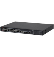 Коммутатор Dahua DH-S4228-24GT-360, 24-портовый, гигабитный, 24PoE, управляемый, 2-го уровня