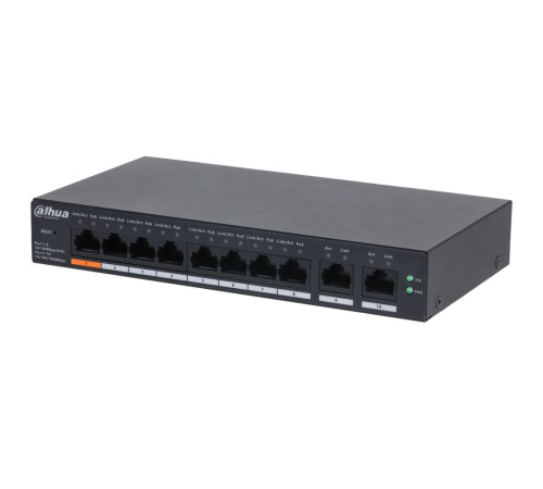 Коммутатор Dahua DH-CS4010-8ET-60, 8-портовый, РоЕ