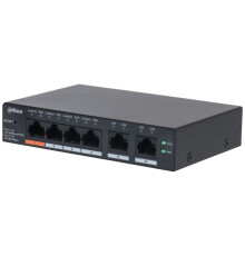 Коммутатор Dahua DH-CS4006-4ET2ET-60, 4-портовый, РоЕ