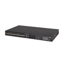 Коммутатор Dahua DH-AS5500-24GT4XF-370, 28-портовый, управляемый, c PoE