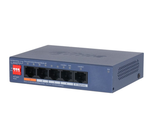 Коммутатор Dahua DH-CS4005-4GT-60,4-портовый, РоЕ