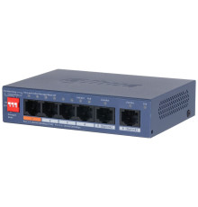 Коммутатор Dahua DH-CS4006-4GT-60-V2, 4-портовый, РоЕ