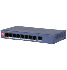 Коммутатор Dahua DH-CS4009-8GT-60, 8-портовый, РоЕ