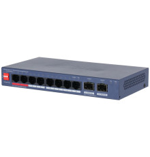 Коммутатор Dahua DH-CS4210-8GT-110, 8-портовый, РоЕ
