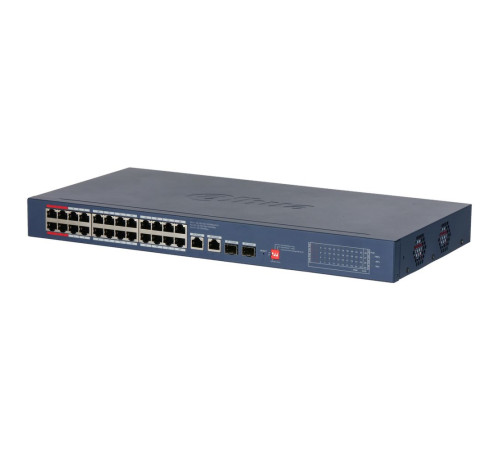 Коммутатор Dahua DH-CS4228-24GT-375-V2, 24-портовый, РоЕ