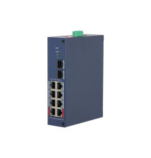 Коммутатор Dahua DH-CHS4210-8GT-110, 8-портовый, РоЕ
