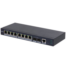 Коммутатор Dahua DH-SG4010-2F, 8-портовый, управляемый, уровень L2