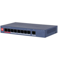 Коммутатор Dahua DH-CS4009-8GT-110, 8-портовый, РоЕ