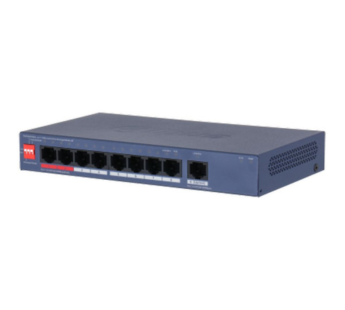 Коммутатор Dahua DH-CS4009-8GT-110, 8-портовый, РоЕ