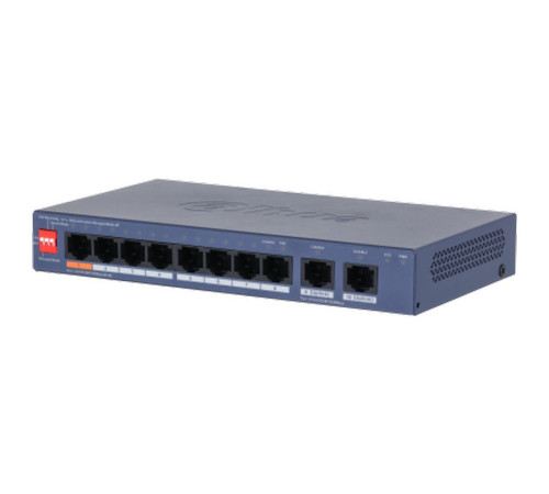Коммутатор Dahua DH-CS4010-8GT-60, 8-портовый, РоЕ