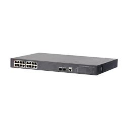 Коммутатор Dahua DH-PFS4218-16GT-190, 18-портовый гигабитный, 16PoE, управляемый, 2-го уровня