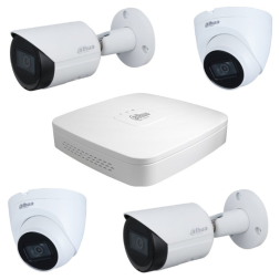Универсальный комплект IP видеонаблюдения Dahua на 4 камеры