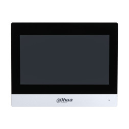 Монитор видеодомофона IP Dahua DHI-VTH8A41KMS-CW, 7 дюймовый, WiFi, с камероой, серебрянный, разрешение 1024x600