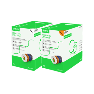 Кабель Dahua Cat5e 4 пары UTP PVC (внутренний), 24AWG (0.5мм), CCA, белый, коробка 305 м